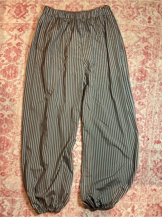 Zara Pants - Zara Women Black and White Vertical-Stripe Jogger Pants